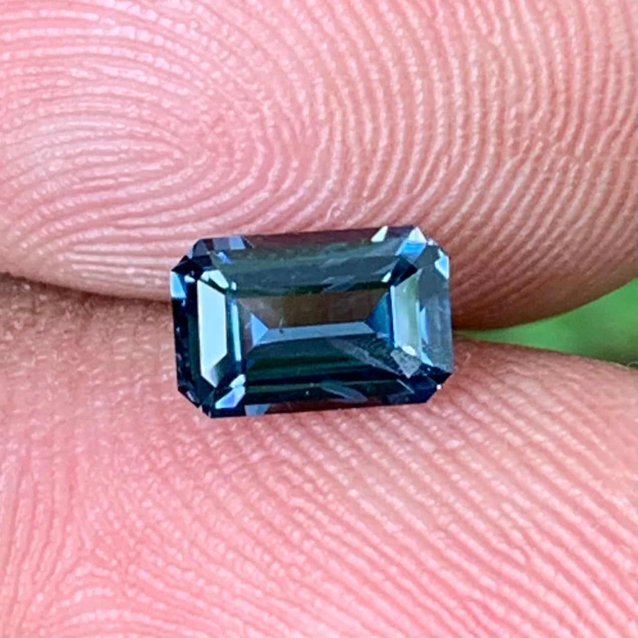 Teal Blue Spinel Emerald Cut Octagon 7.05 mm / 1 Ct Natural Loose Gemstone For Jewelry Making
