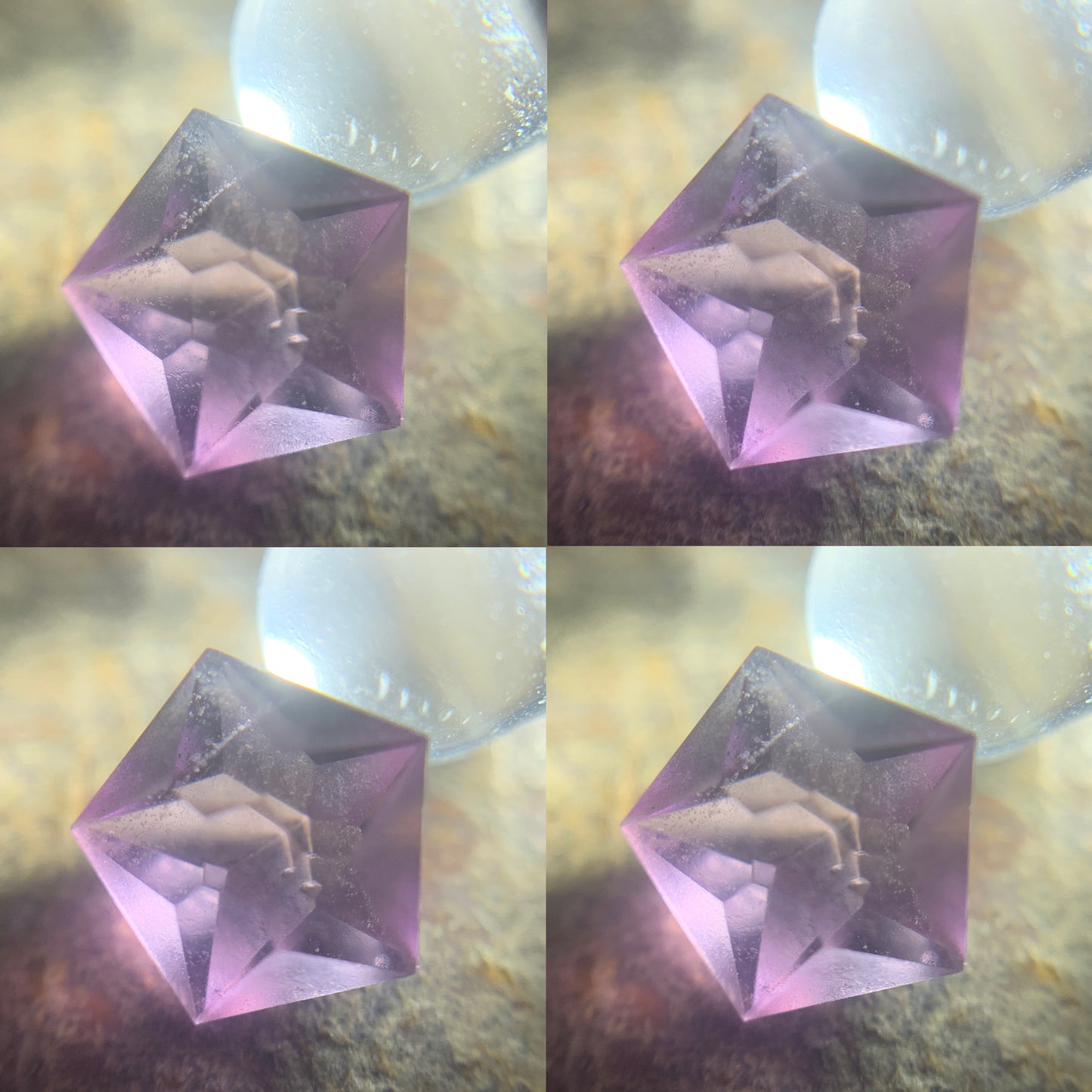 Purple Spinel Star Cut Pentagon 0.58 Ct Natural Loose Gemstone For Jewelry Making 💎✨