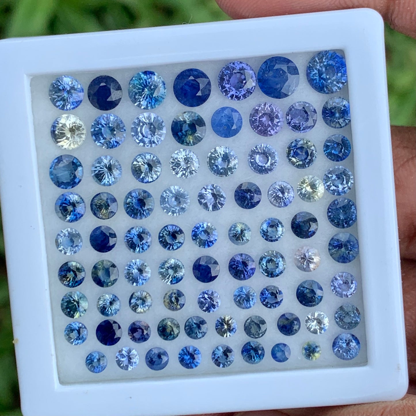 Blue Sapphire 2.5 - 5.5 mm Rounds 20.90 Ct Loose Gemstone Parcel of 79 Stones 💎✨