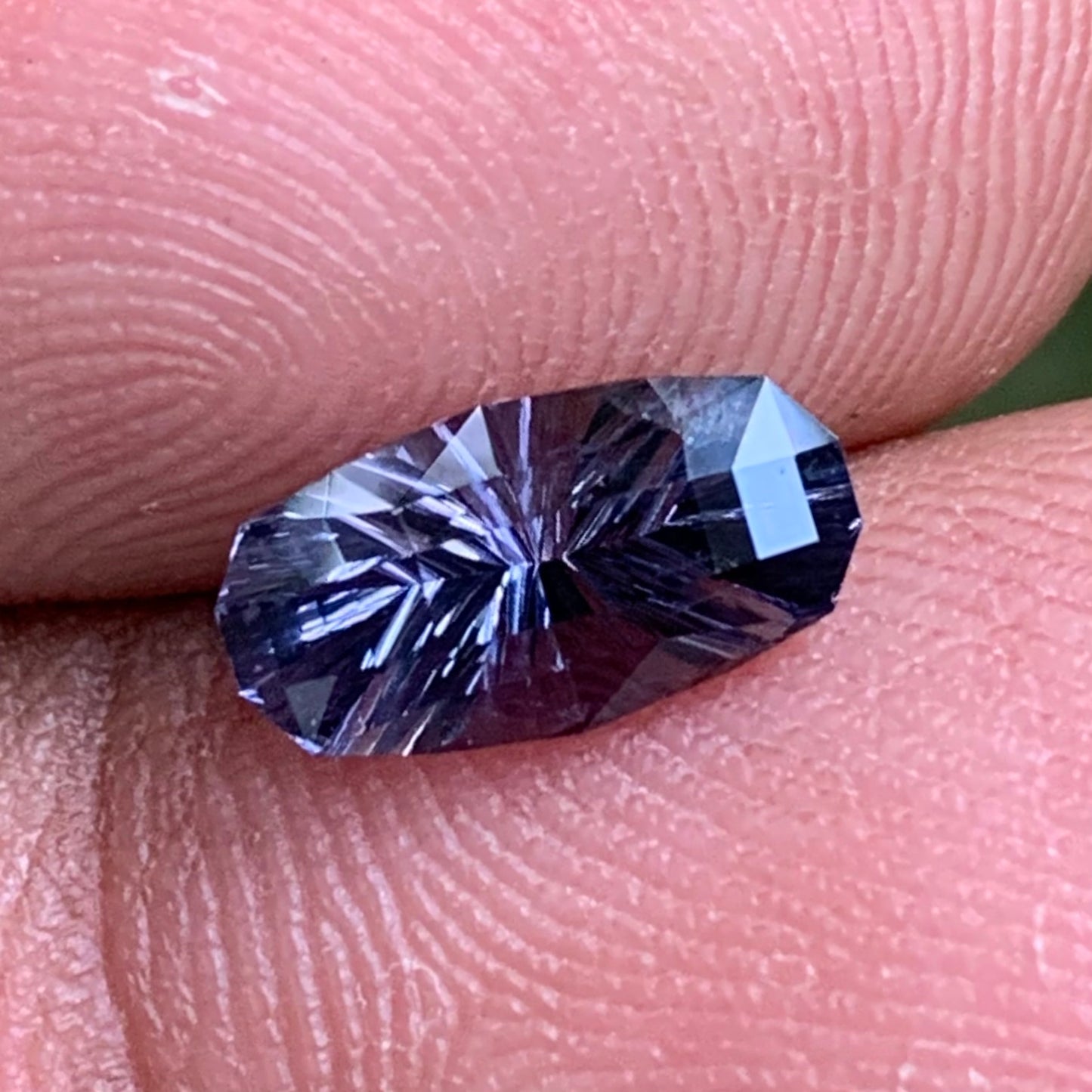 Purple Spinel Concave Cut Modified Oval 1.40 Ct Natural Loose Gemstone For Center Stone From Sri Lanka