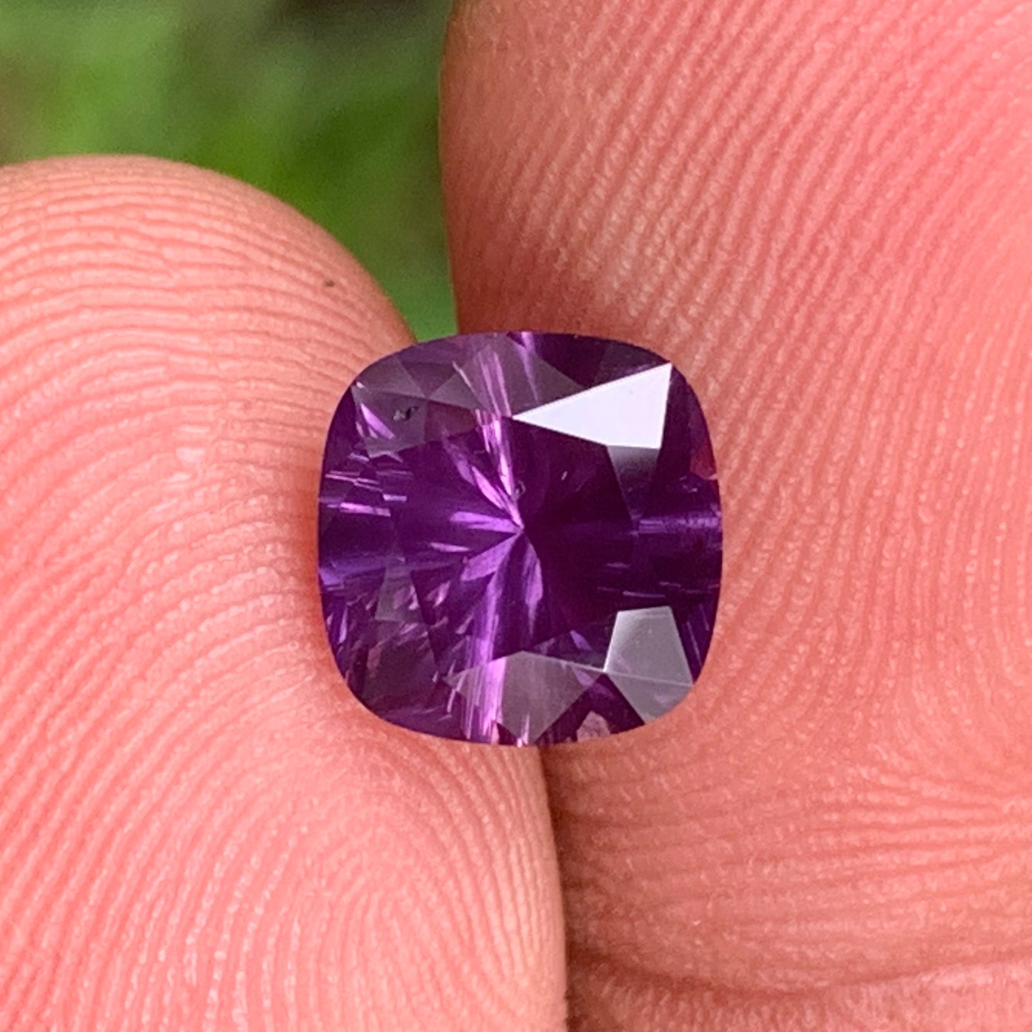 Hazy Purple Spinel Concave Cut / Fantasy Cut Cushion 2.42 Ct Natural Loose Gemstone From Sri Lanka 💎✨