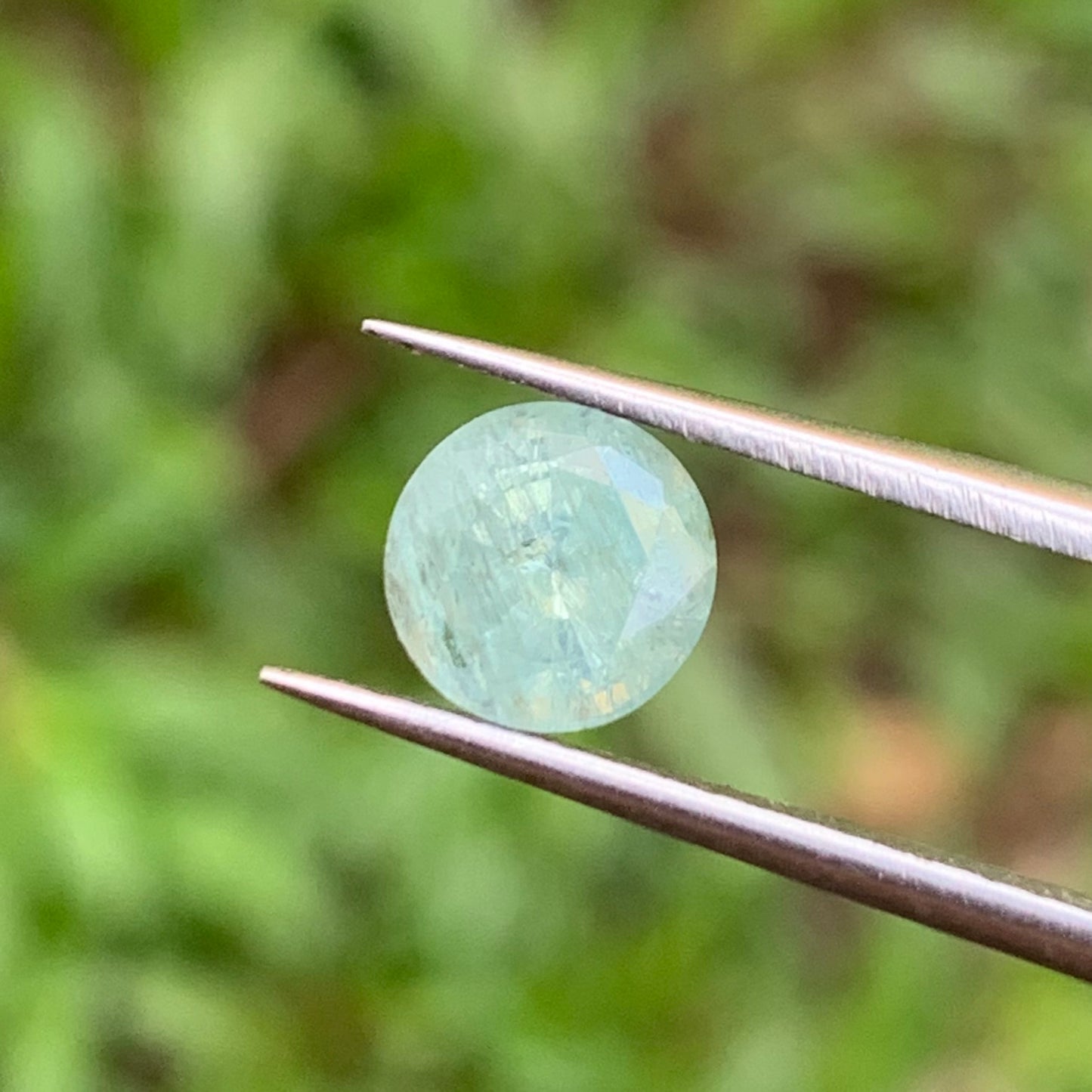 Green Sapphire Round Cut 6.6 mm / 1.57 Ct Natural Loose Gemstone For Jewelry Making 💎✨