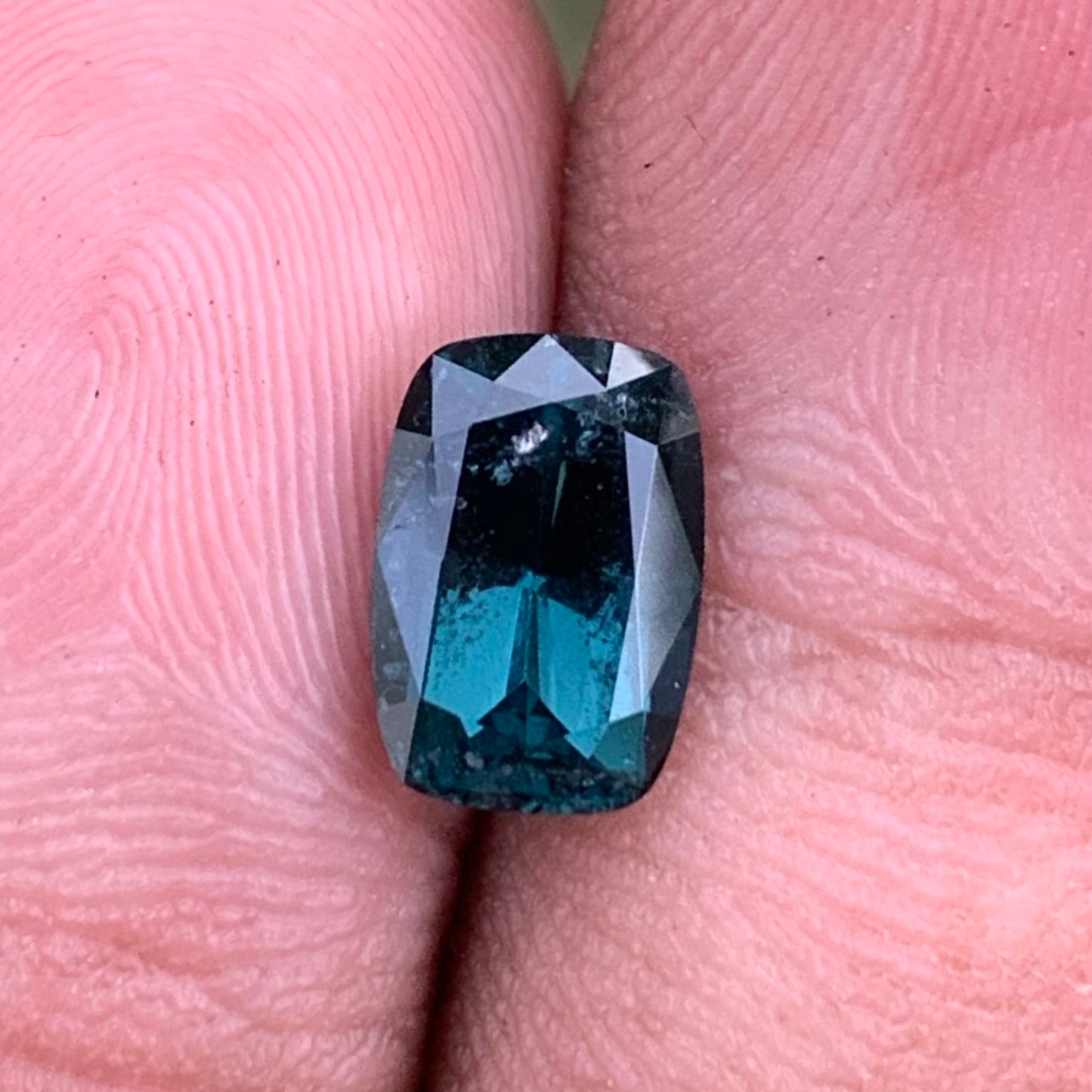 Teal Blue Spinel Rectangular Cushion 1.70 Ct Natural Loose Gemstone For Jewelry Making 💎✨