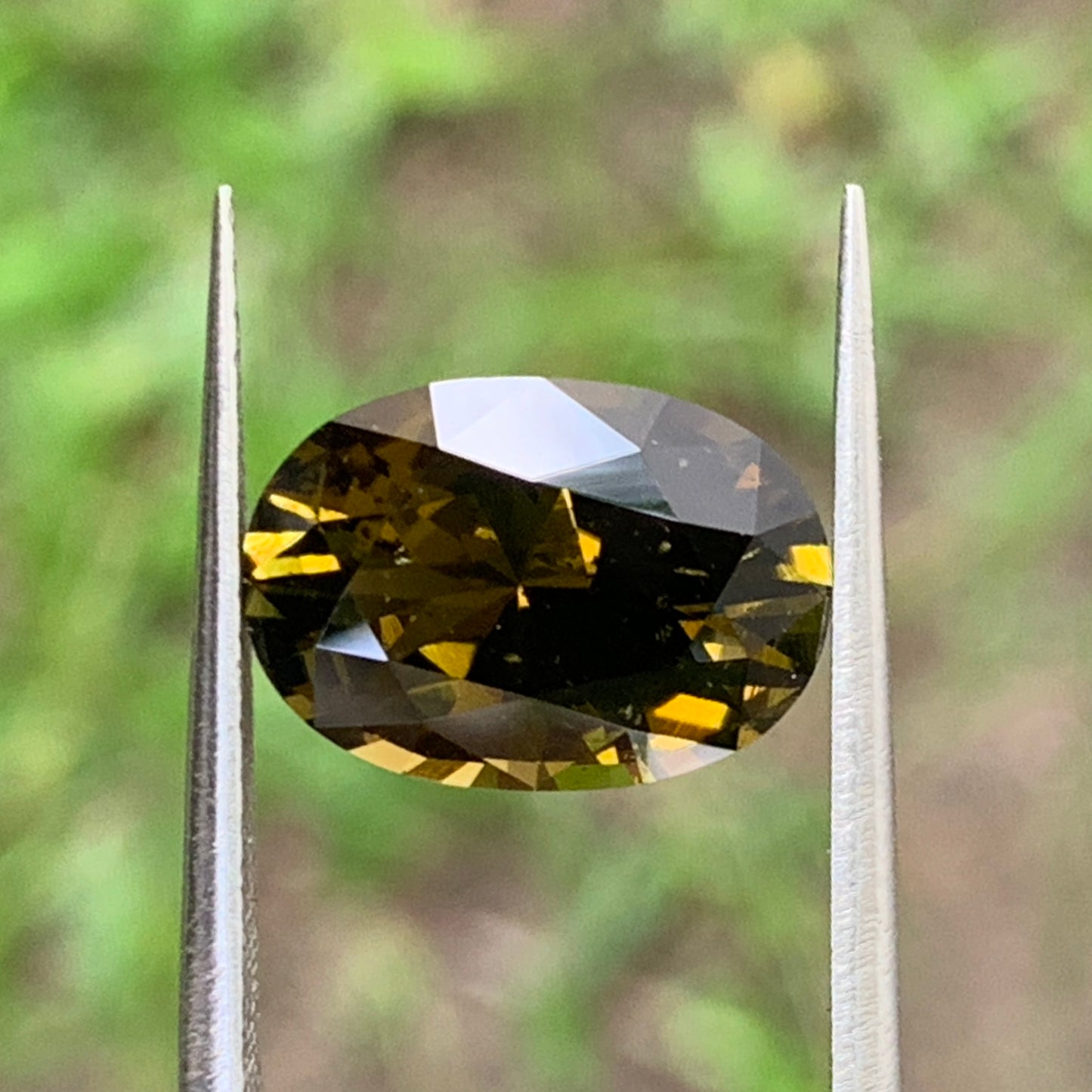 Brownish Green Tourmaline Oval 4.21 Ct Natural Certified Loose Gemstone For Jewelry Making 💎✨