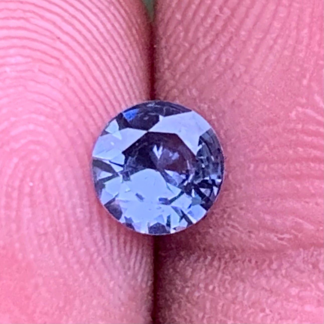Purplish Gray Spinel 5.7 mm Round 0.5 Ct Ceylon Natural Loose Gemstone