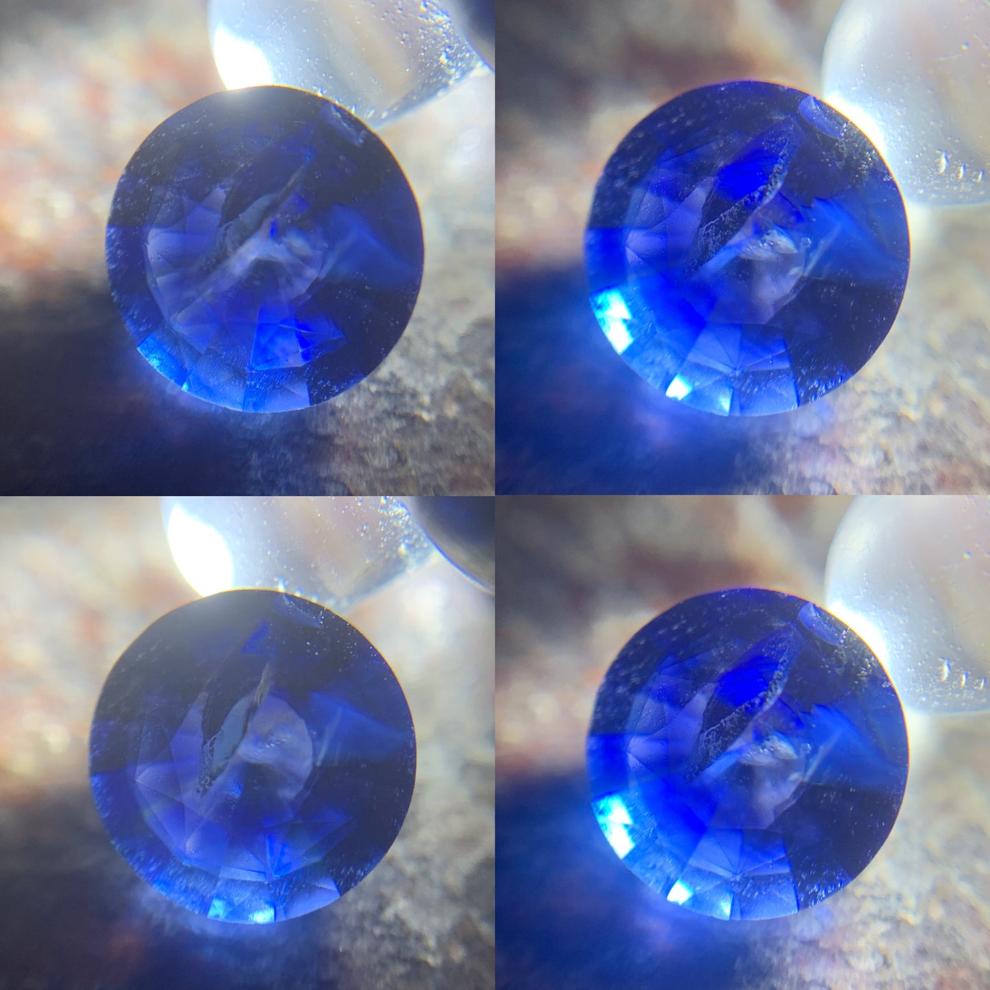 Blue Sapphire Round Cut 0.73 Ct Natural Loose Gemstone For Jewelry Making 💎✨