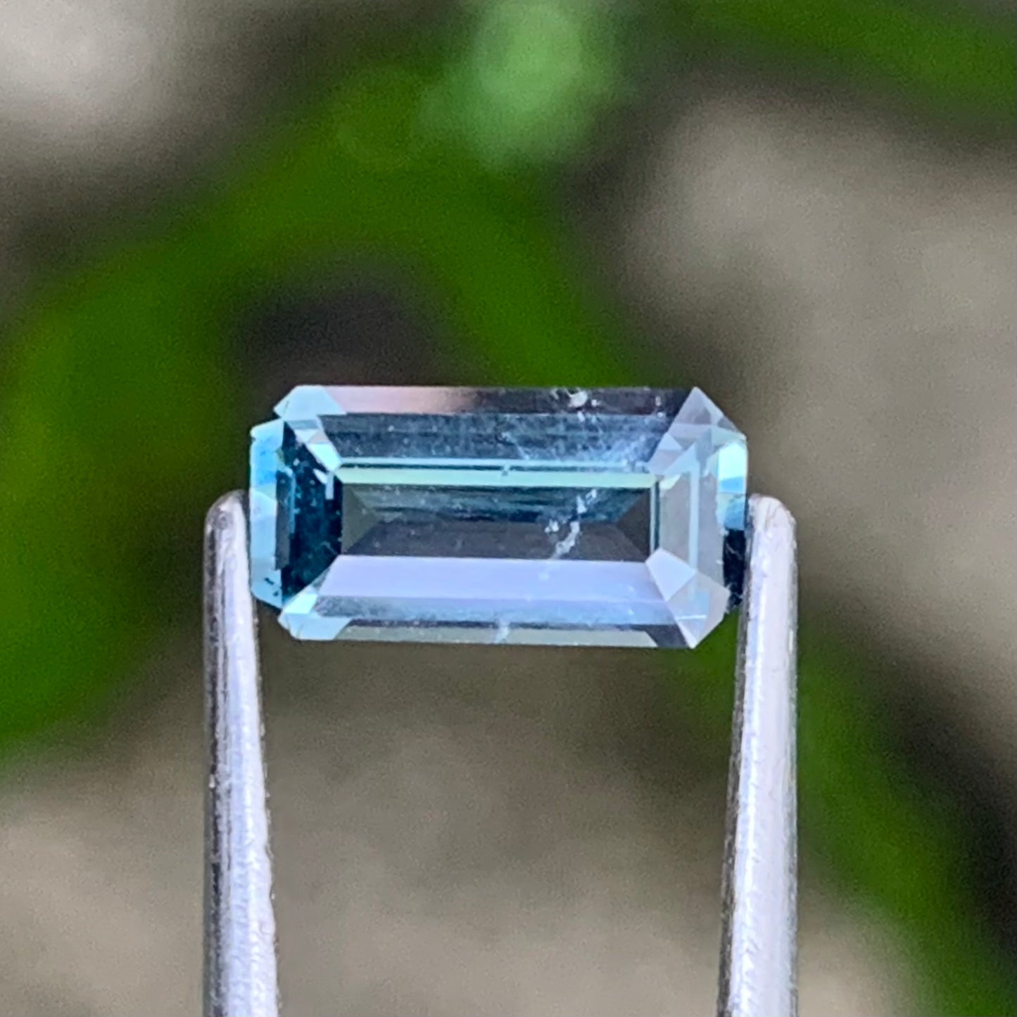 Teal Blue Spinel Emerald Cut Octagon 8.4 mm / 0.97 Ct Natural Loose Gemstone For Jewelry Making