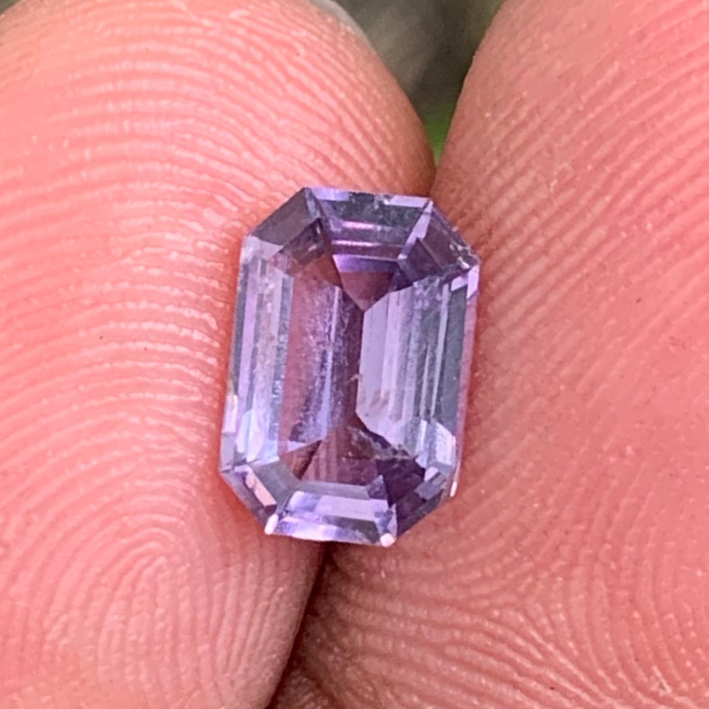 Lavender Spinel Emerald Cut Octagon 2.04 Ct Natural Loose Gemstone for Jewelry Making