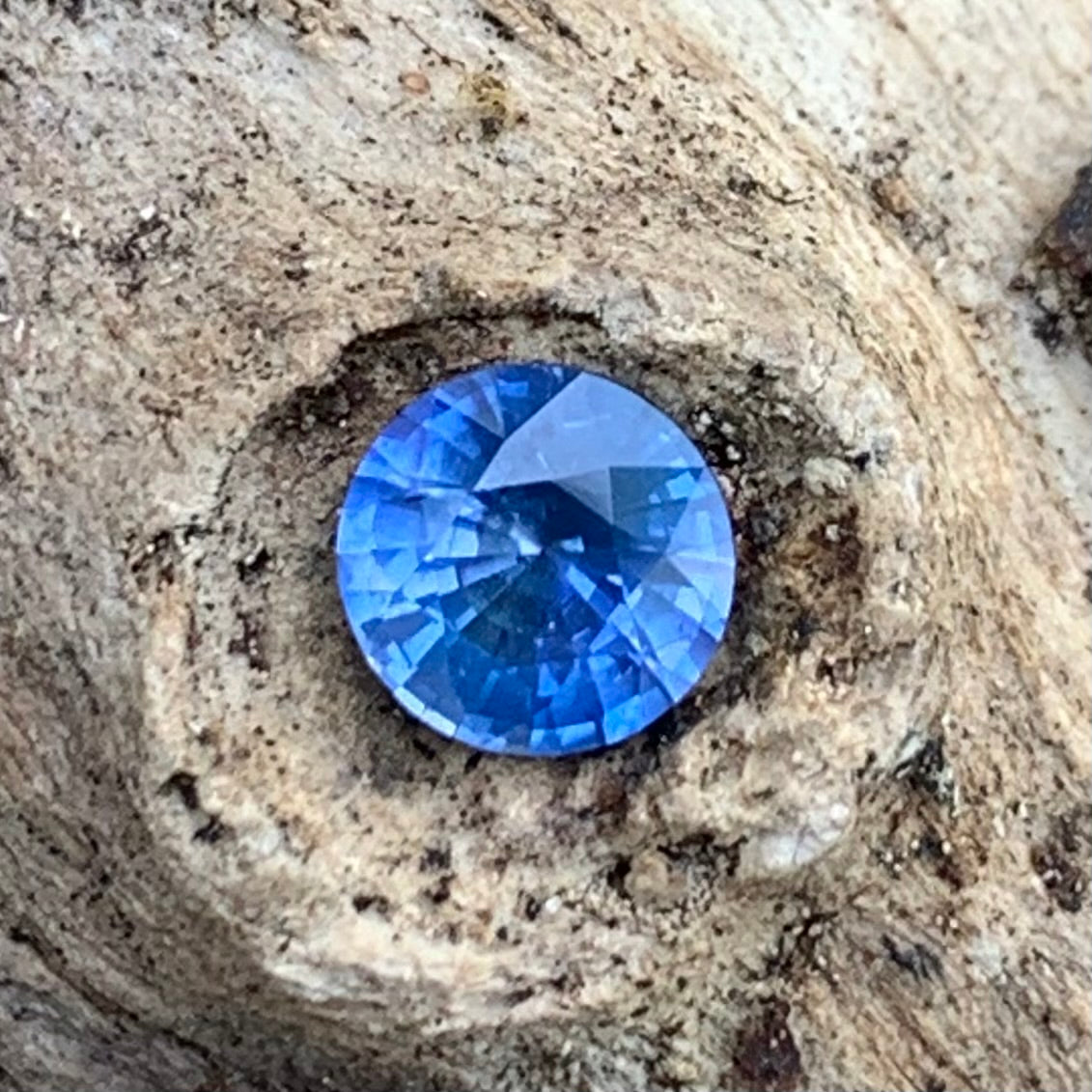 Blue Sapphire Round Cut 0.8 Ct Natural Loose Gemstone For Jewelry Making 💎✨