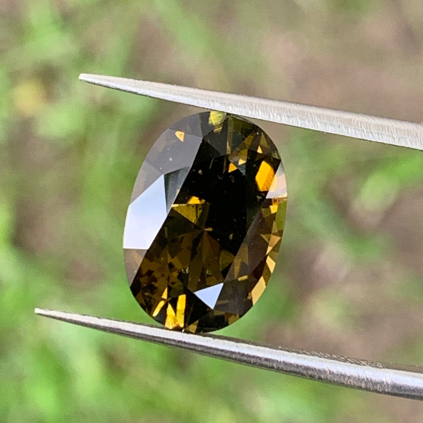 Brownish Green Tourmaline Oval 4.21 Ct Natural Certified Loose Gemstone For Jewelry Making 💎✨