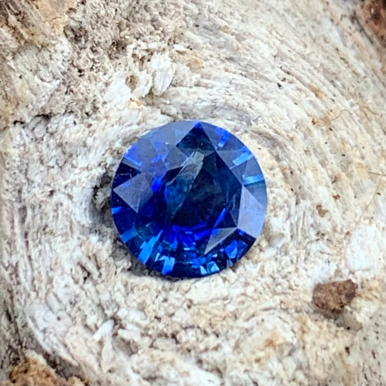 Blue Sapphire Round Cut 0.73 Ct Natural Loose Gemstone For Jewelry Making 💎✨