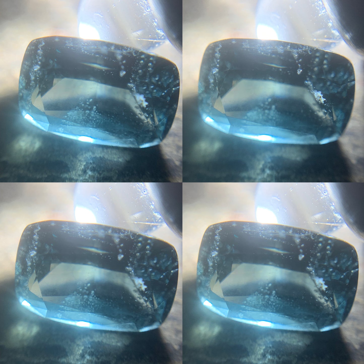 Teal Blue Spinel Rectangular Cushion 1.70 Ct Natural Loose Gemstone For Jewelry Making 💎✨