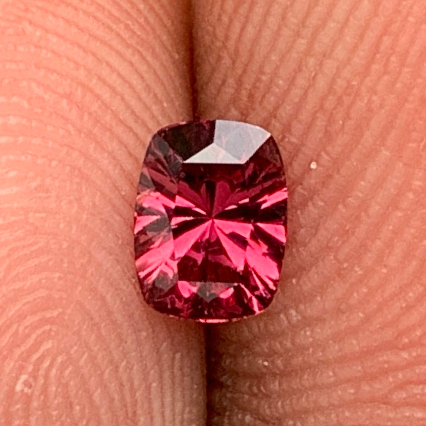 Red Garnet Concave Cut 0.55 Ct Natural Unheated Loose Gemstone from Sri Lanka
