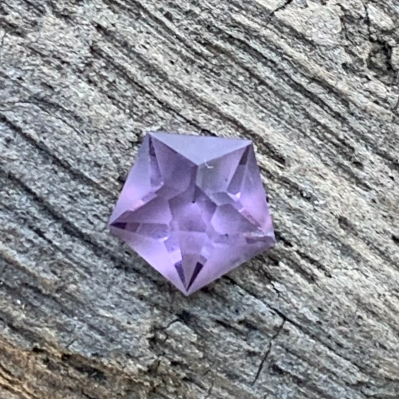 Lavender Spinel Star Cut Pentagon 0.58 Ct Natural Loose Gemstone For Jewelry Making 💎✨