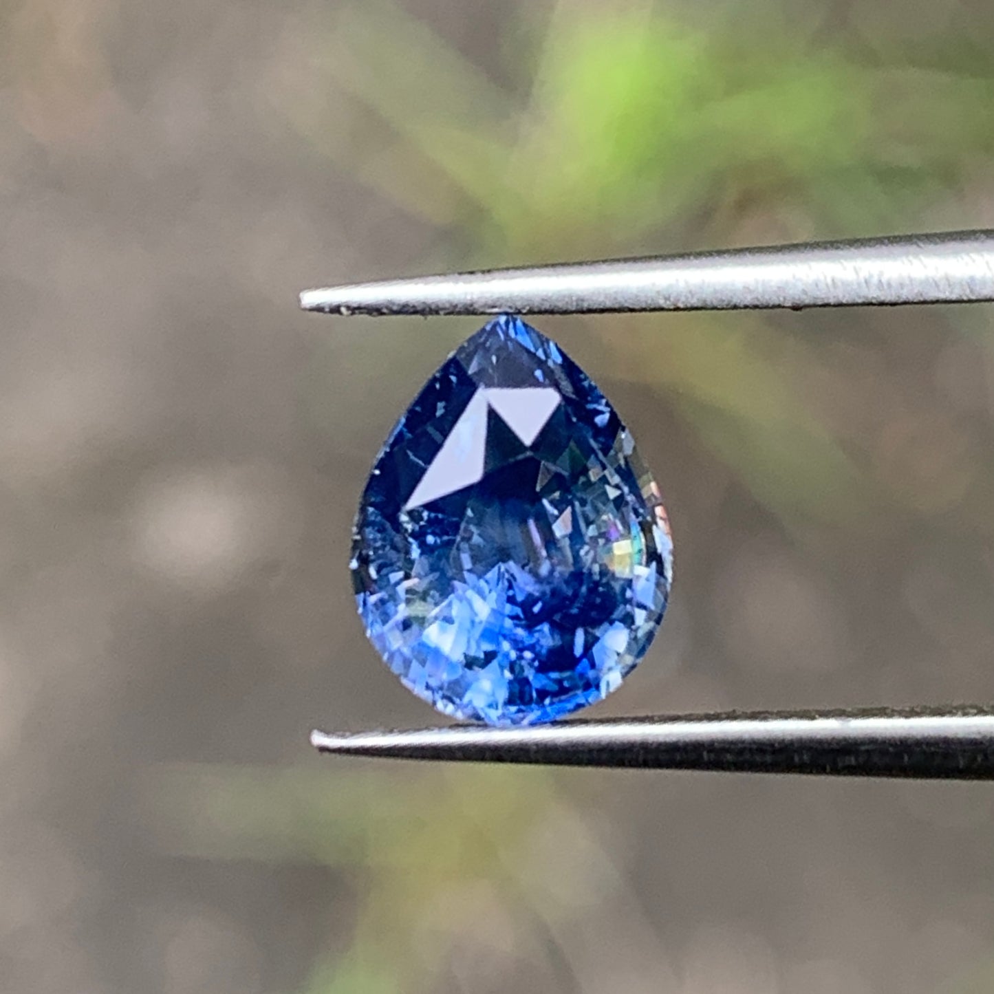 Blue & Yellow Bicolor Sapphire Pear 1.53 Ct Natural Loose Gemstone For Jewelry Making 💎✨