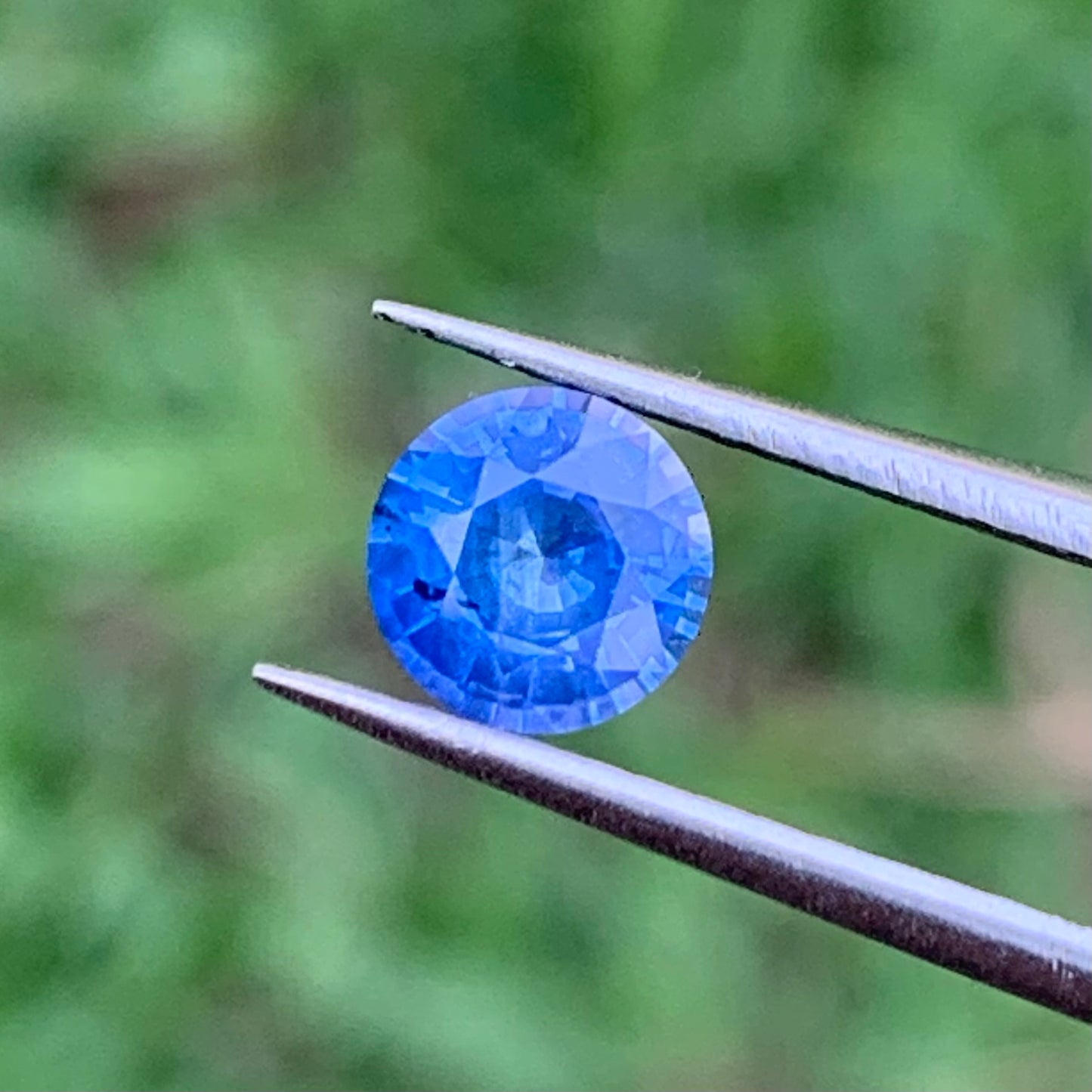 Blue Sapphire Round Cut 0.8 Ct Natural Loose Gemstone For Jewelry Making 💎✨