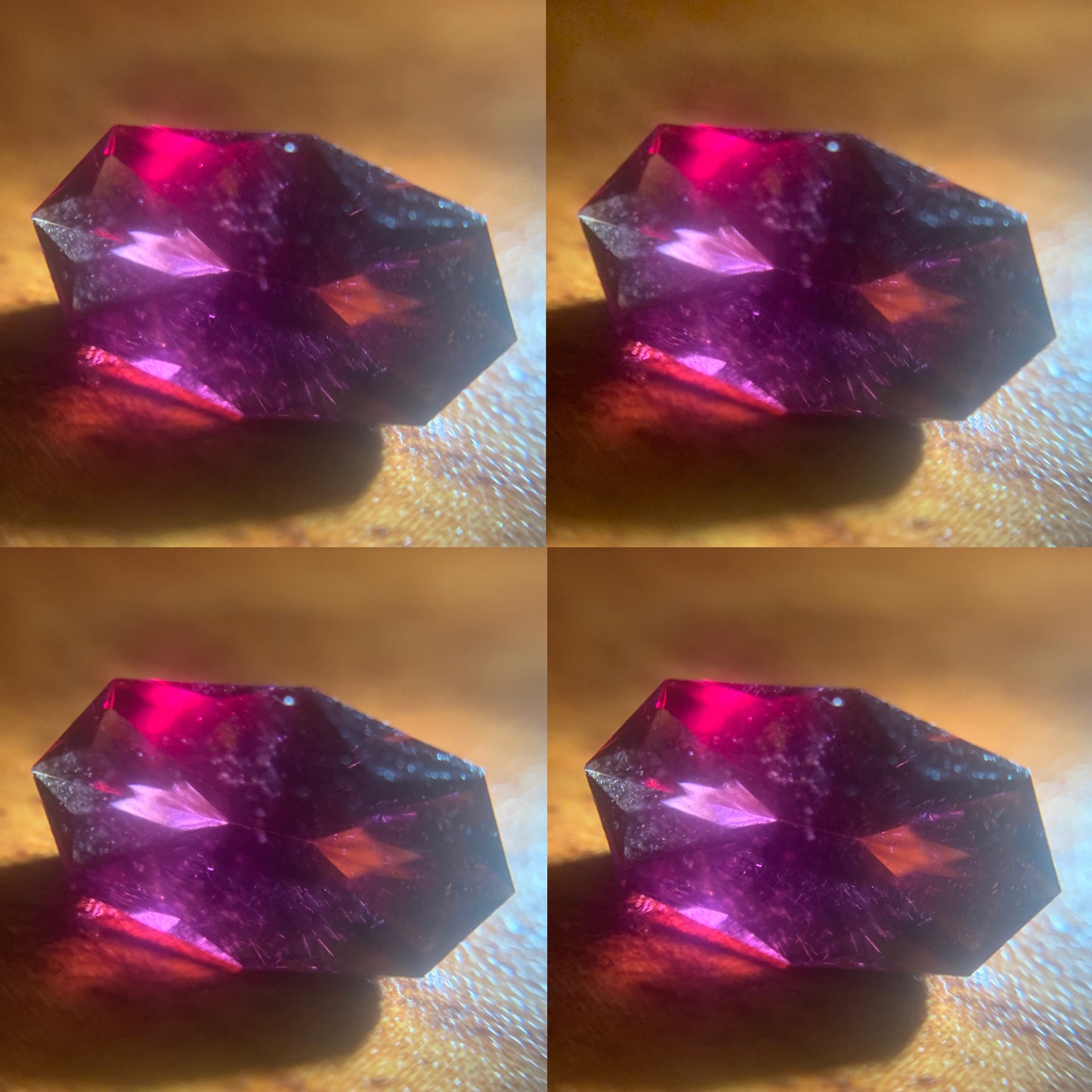 Deep Red Garnet Octagon 2.85 Ct Natural Unheated Loose Gemstone from Sri Lanka