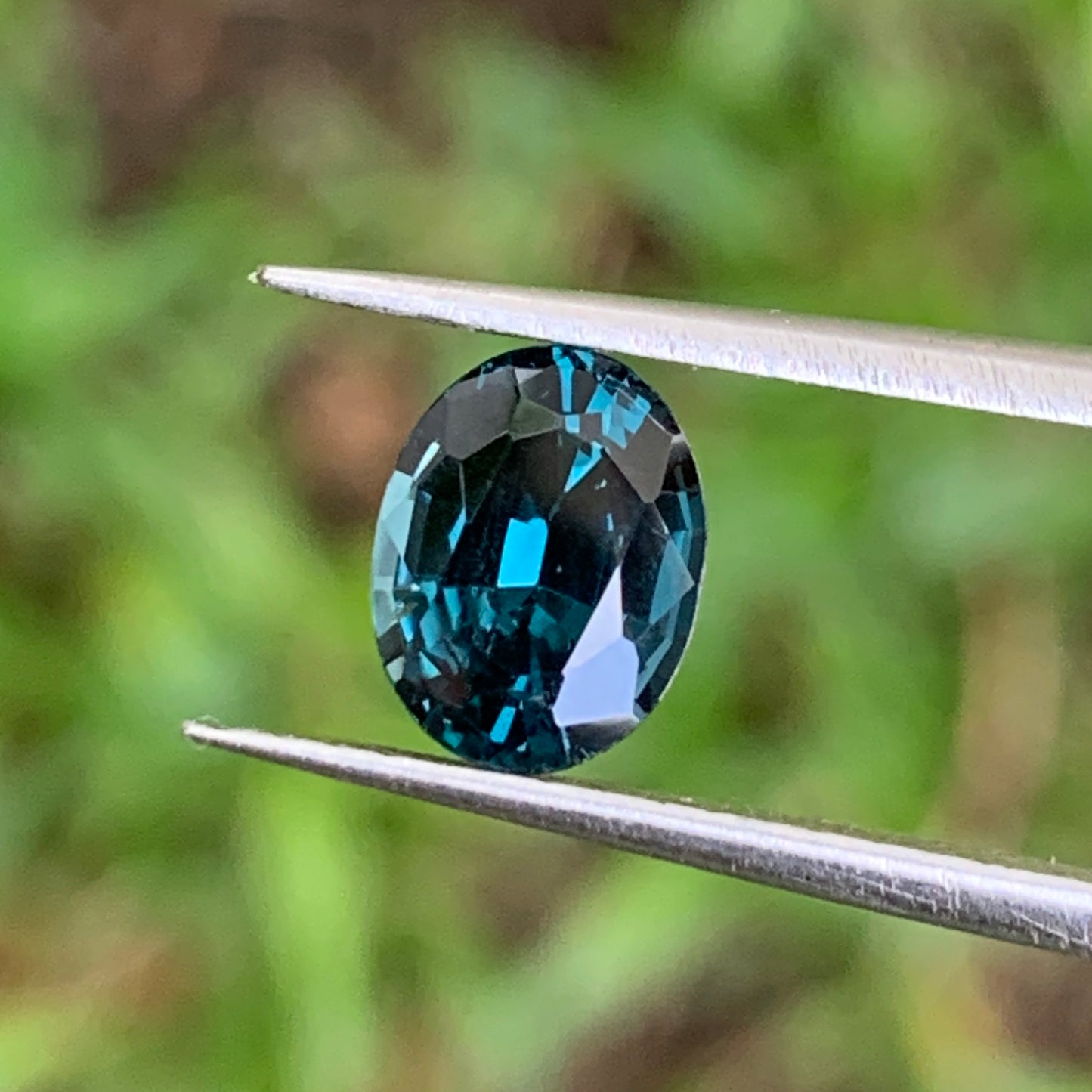 Deep Teal Blue Spinel Oval 1.47 Ct Natural Loose Gemstone For Jewelry Making 💎✨