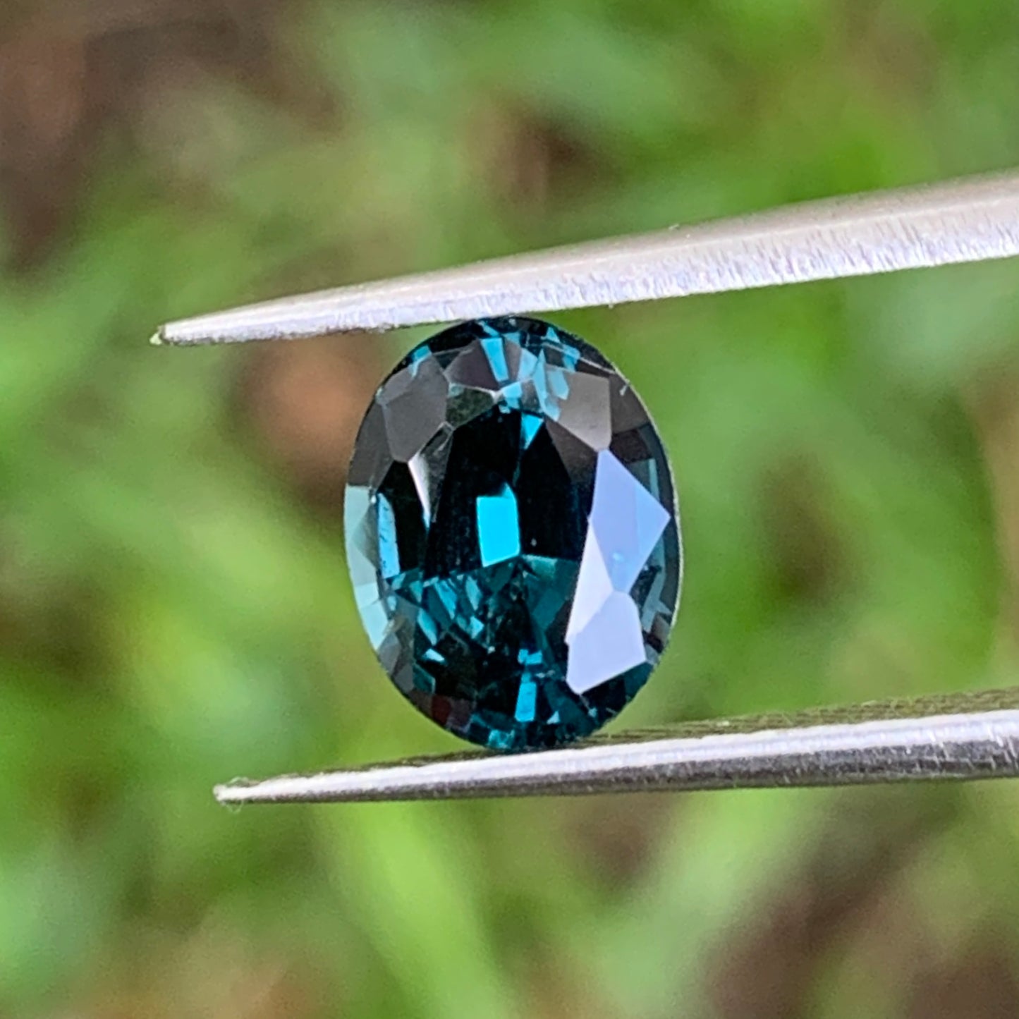Deep Teal Blue Spinel Oval 1.47 Ct Natural Loose Gemstone For Jewelry Making 💎✨