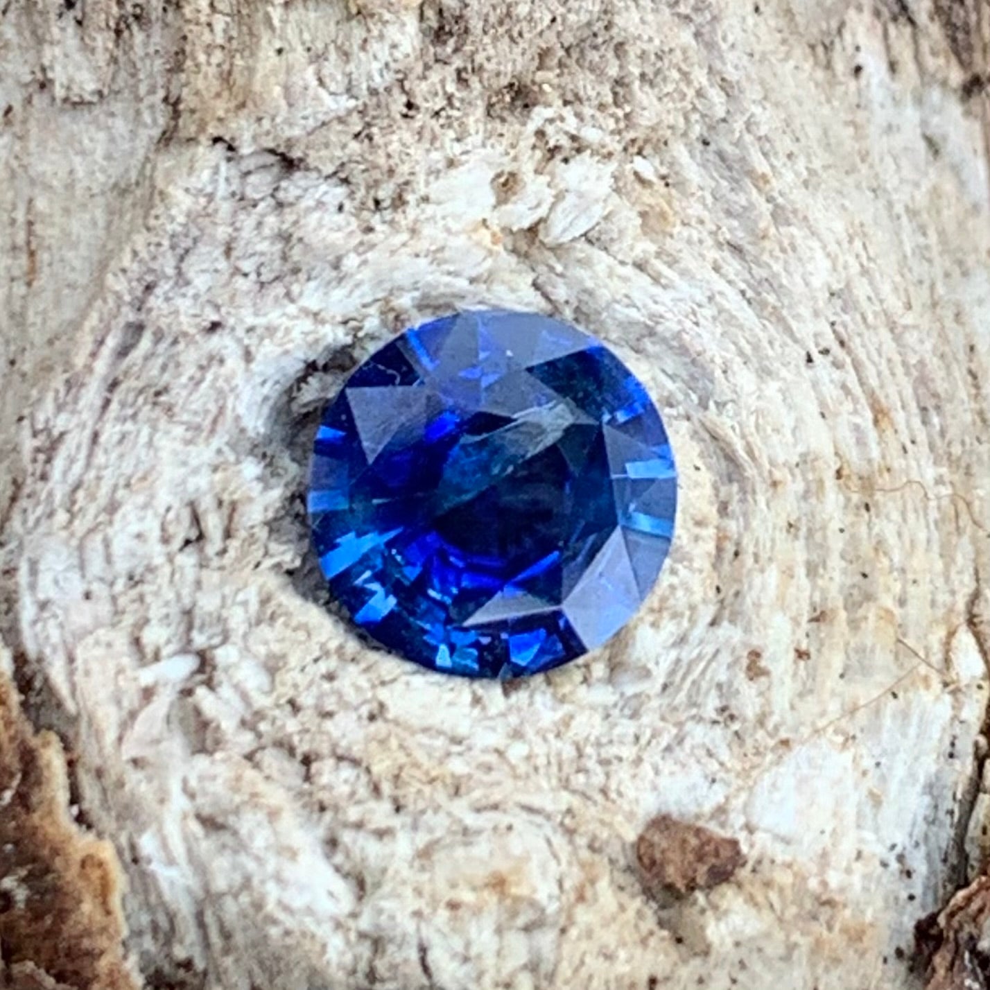 Blue Sapphire Round Cut 0.73 Ct Natural Loose Gemstone For Jewelry Making 💎✨