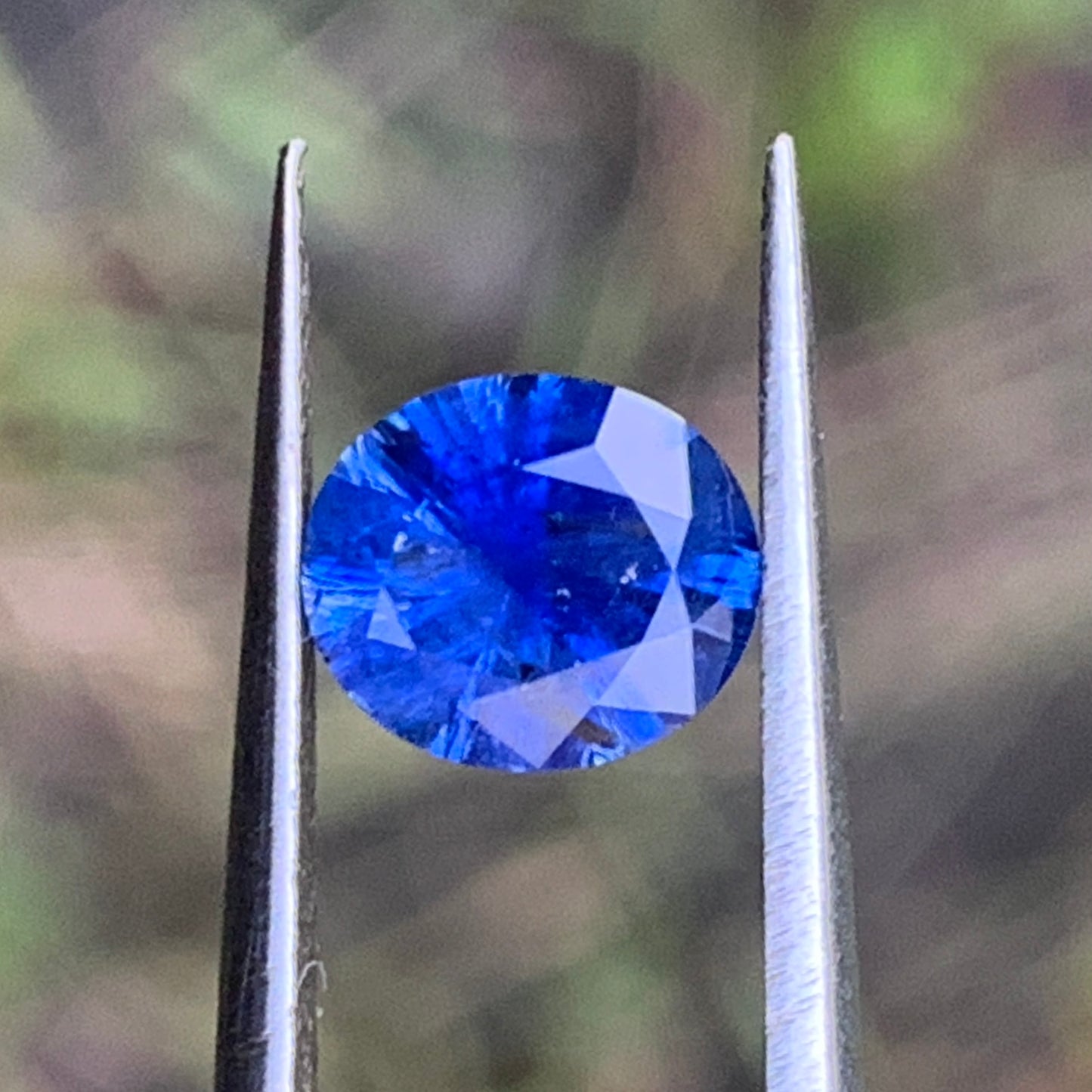 Blue Sapphire Fantasy Cut Oval 1.41 Ct Natural Loose Gemstone For Jewelry Making 💎✨