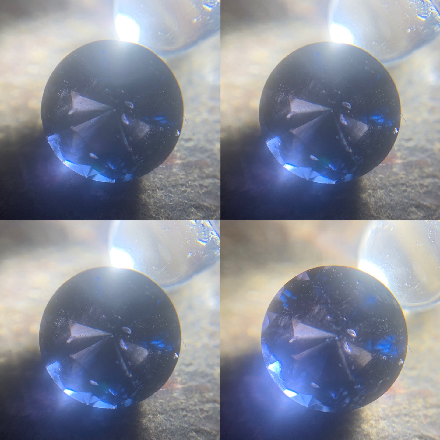 Teal Blue Spinel Fantasy / Concave Cut 6.1 mm Round 0.97 Ct Natural Loose Gemstone