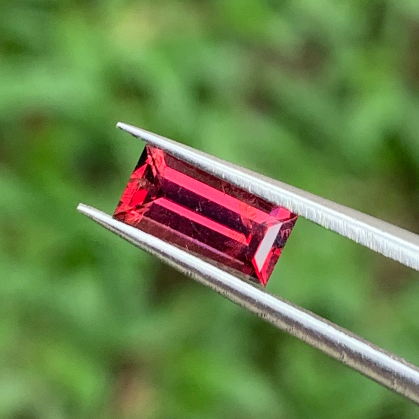 Red Garnet Rectangle 0.76 Ct Natural Loose Gemstone For Jewelry Making 💎✨