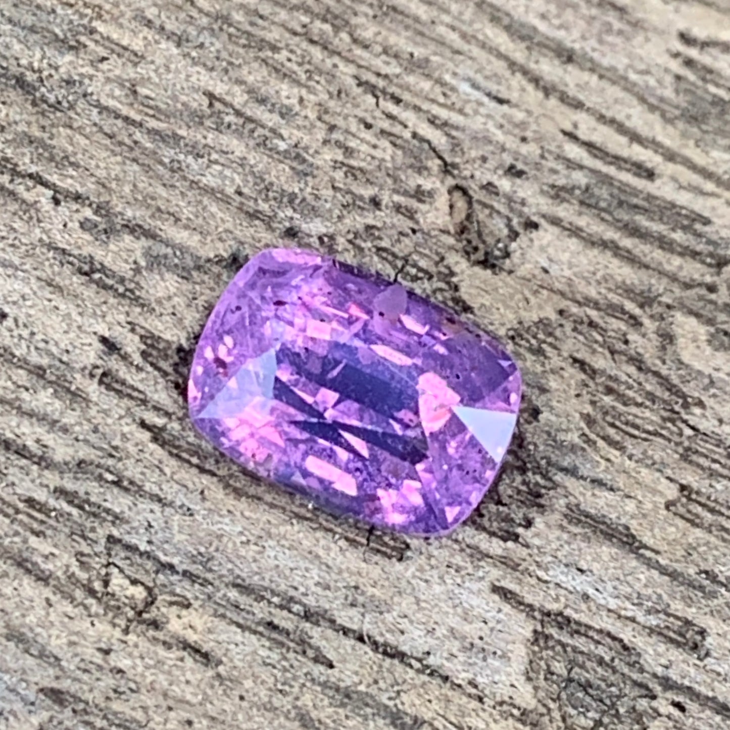 Purplish Pink Sapphire Rectangular Cushion 1.56 Ct Natural Loose Gemstone For Jewelry Making 💎✨