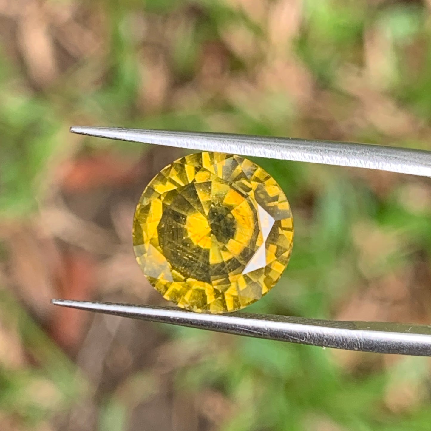 Yellow Zircon 10.4 mm Round 6.71 Ct Loose Gemstone For Contemporary Jewelry 💎✨
