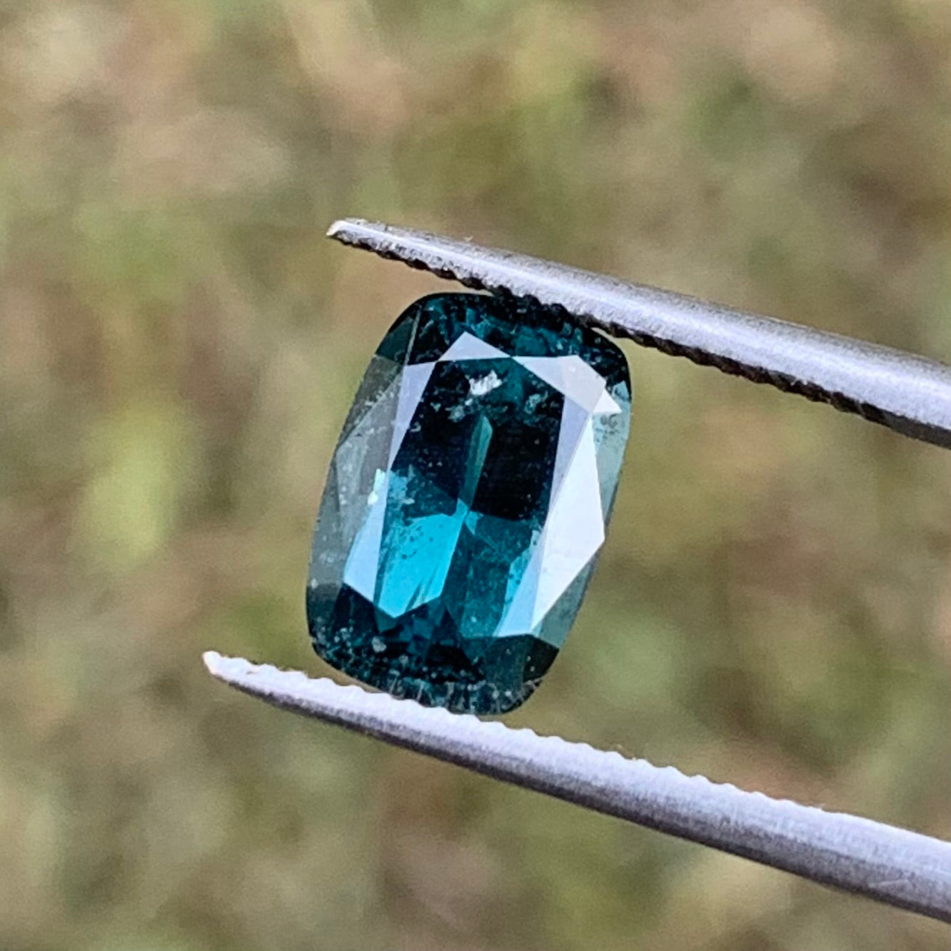 Teal Blue Spinel Rectangular Cushion 1.70 Ct Natural Loose Gemstone For Jewelry Making 💎✨