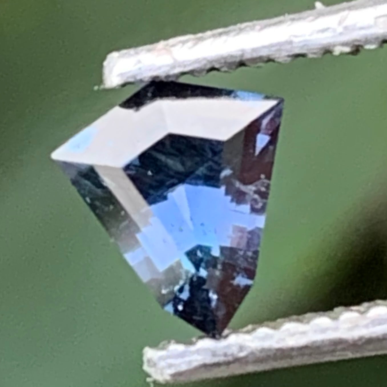 Teal Blue Geometric Shape Spinel Shield 0.45 Ct Natural Loose Gemstone From Sri Lanka