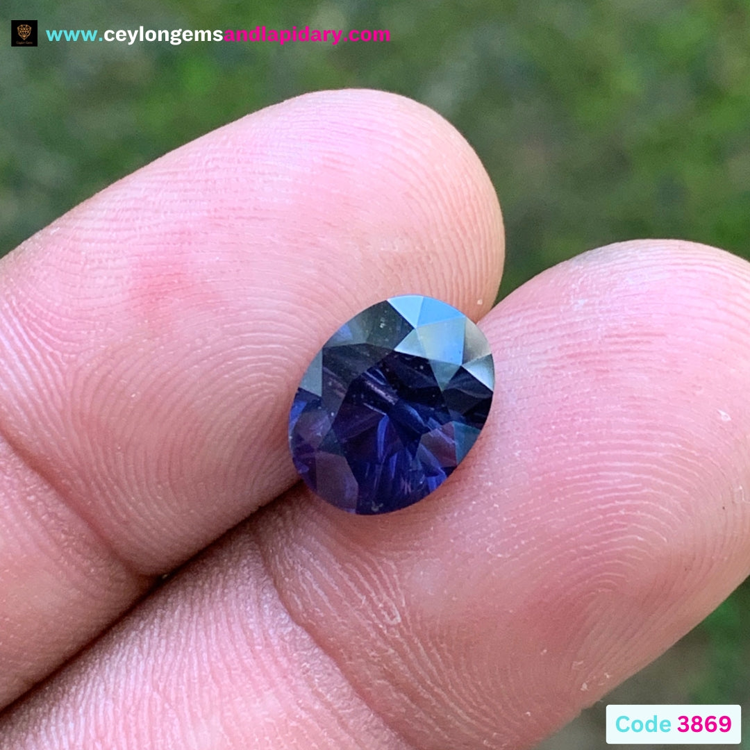 ✨ Deep Purple With A Velvet Touch Spinel Concave Cut Oval 3.13 Ct 💎