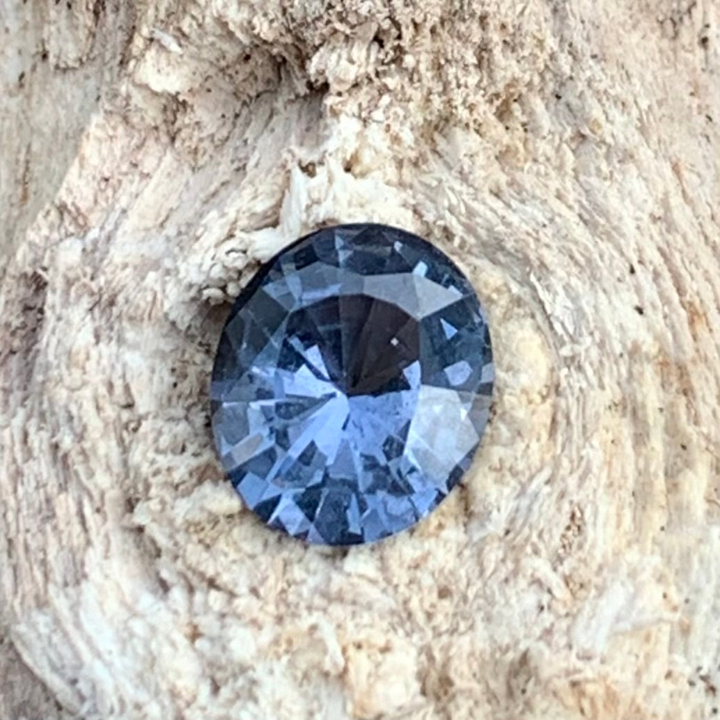 Grayish Blue Spinel Oval 0.85 Ct Natural Loose Gemstone For Jewelry Making 💎✨