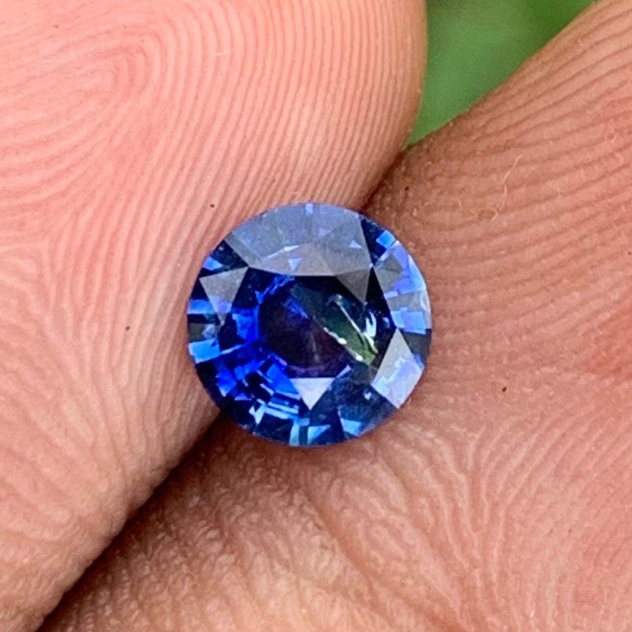 Blue Sapphire Round Cut 0.73 Ct Natural Loose Gemstone For Jewelry Making 💎✨