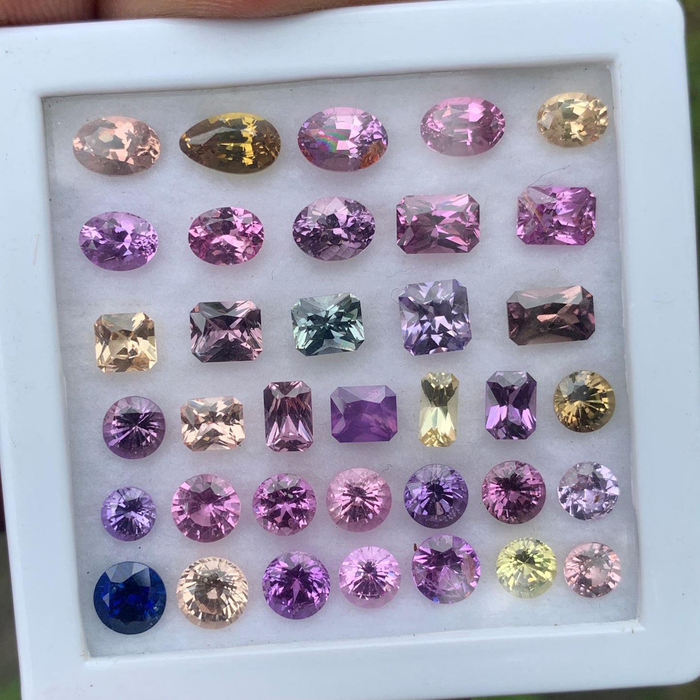 Sapphire Multicolor Natural Heated Only Loose Gemstone Parcel 20.46 Ct / 36 Gemstones From Sri Lanka