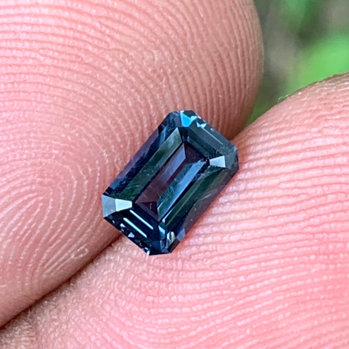 Teal Blue Spinel Emerald Cut Octagon 7.05 mm / 1 Ct Natural Loose Gemstone For Jewelry Making