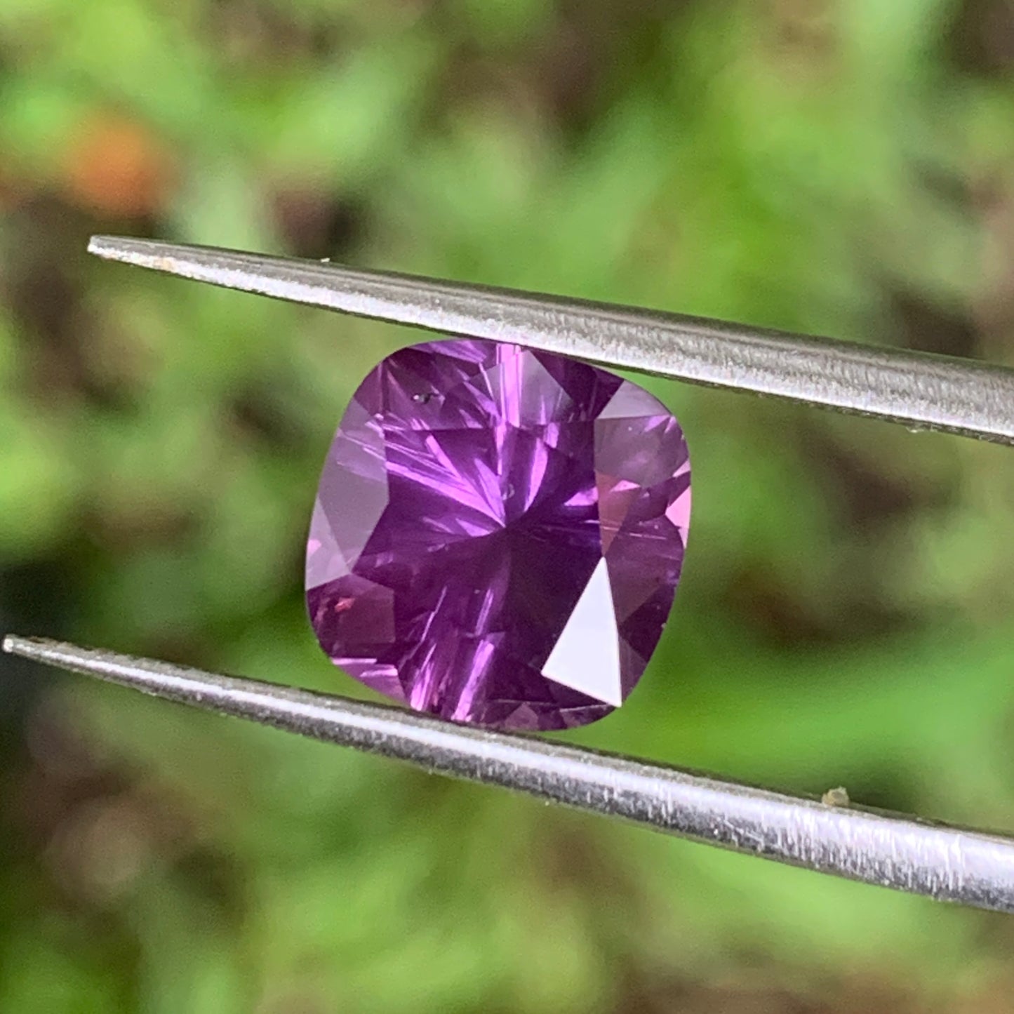 Hazy Purple Spinel Concave Cut / Fantasy Cut Cushion 2.42 Ct Natural Loose Gemstone From Sri Lanka 💎✨