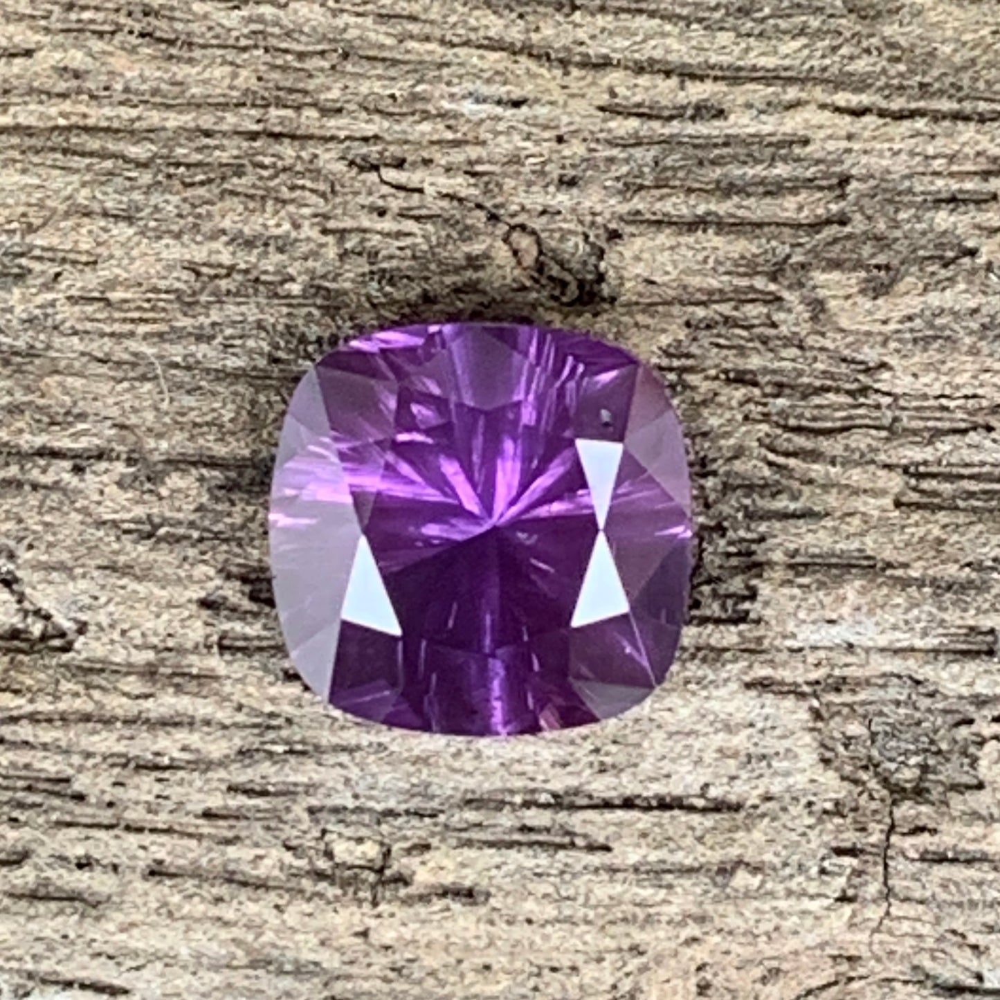 Hazy Purple Spinel Concave Cut / Fantasy Cut Cushion 2.42 Ct Natural Loose Gemstone From Sri Lanka 💎✨
