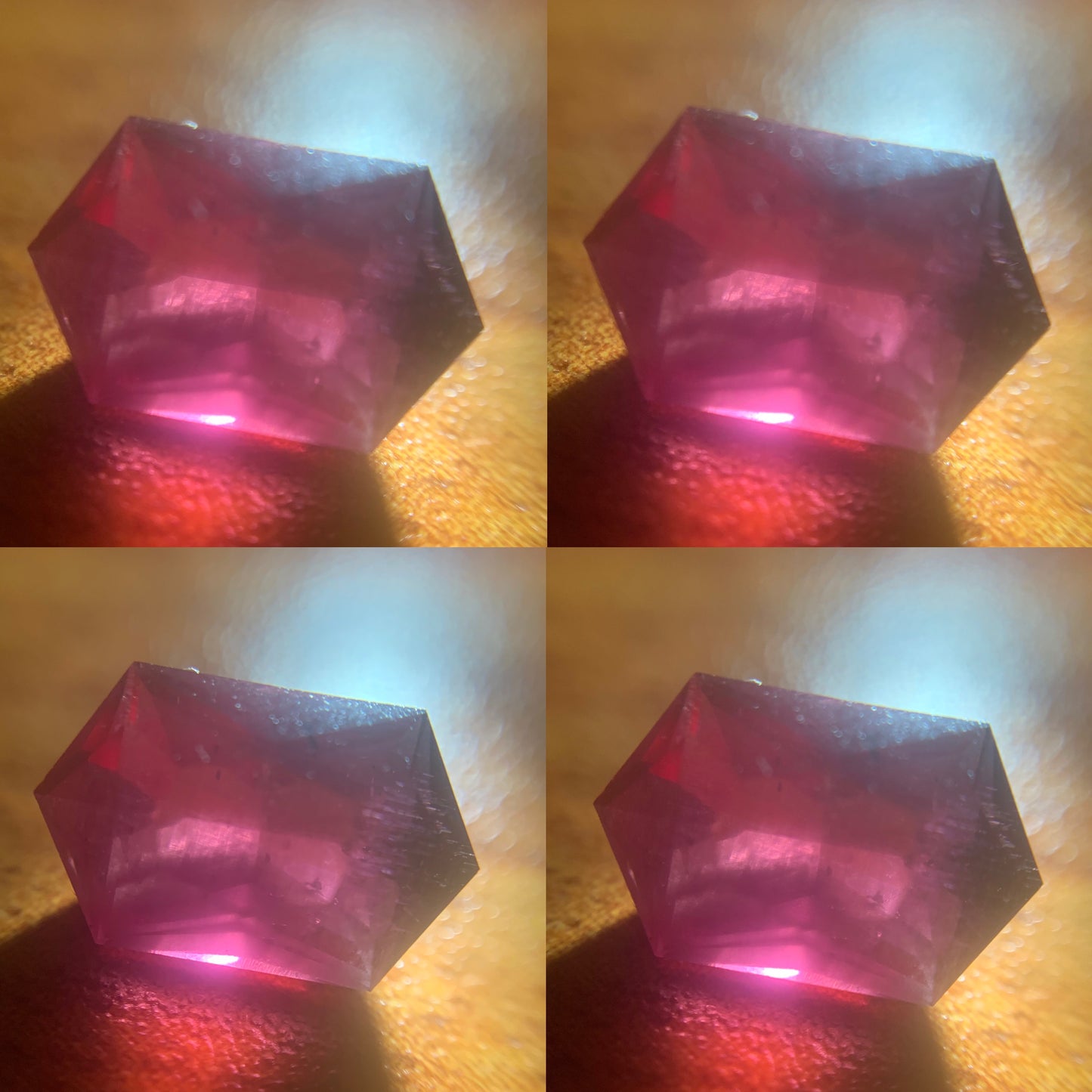 Red Garnet Hexagon 2 Ct Natural Unheated Loose Gemstone From Sri Lanka