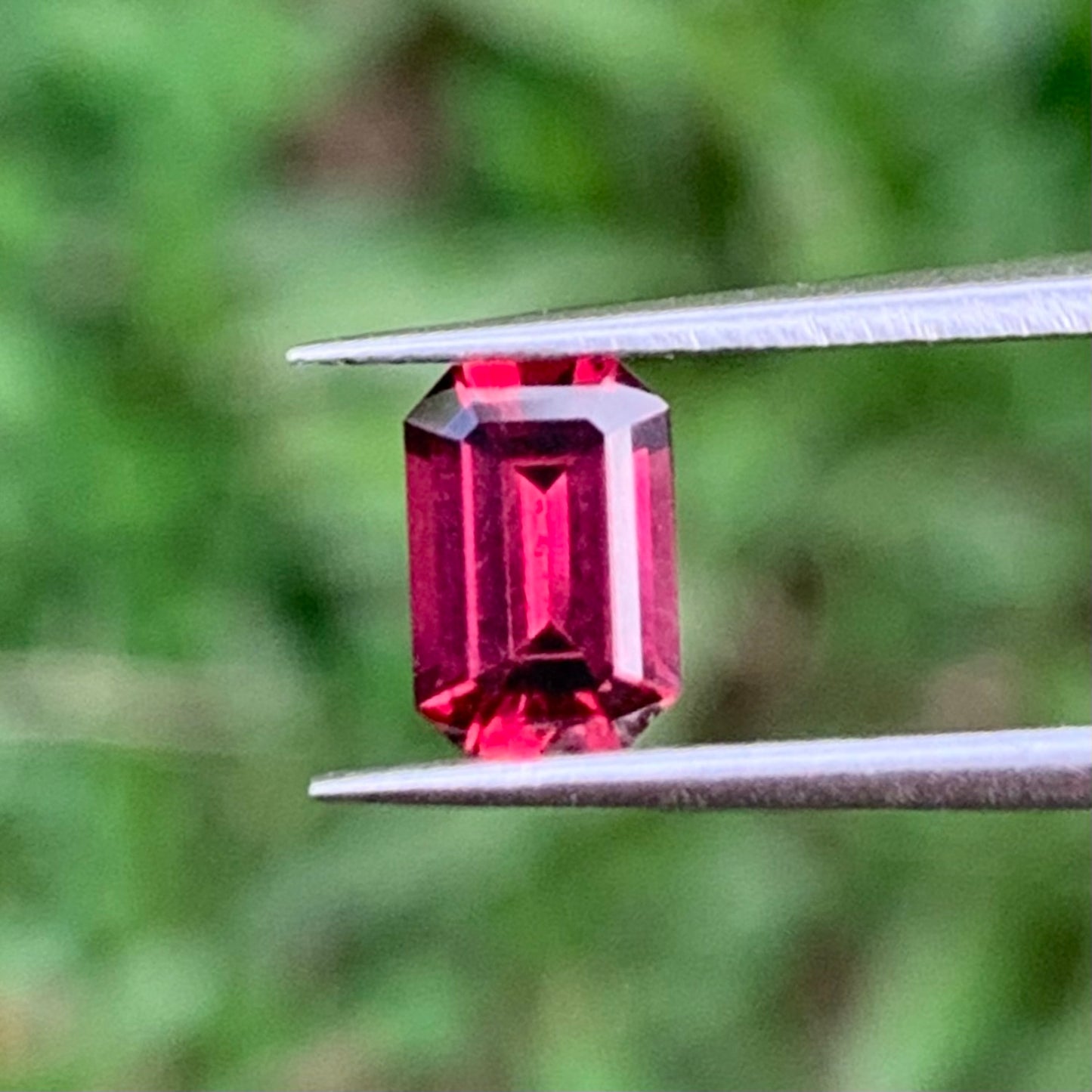 Red Garnet Emerald Cut Octagon 0.85 Ct Natural Loose Gemstone For Jewelry Making 💎✨