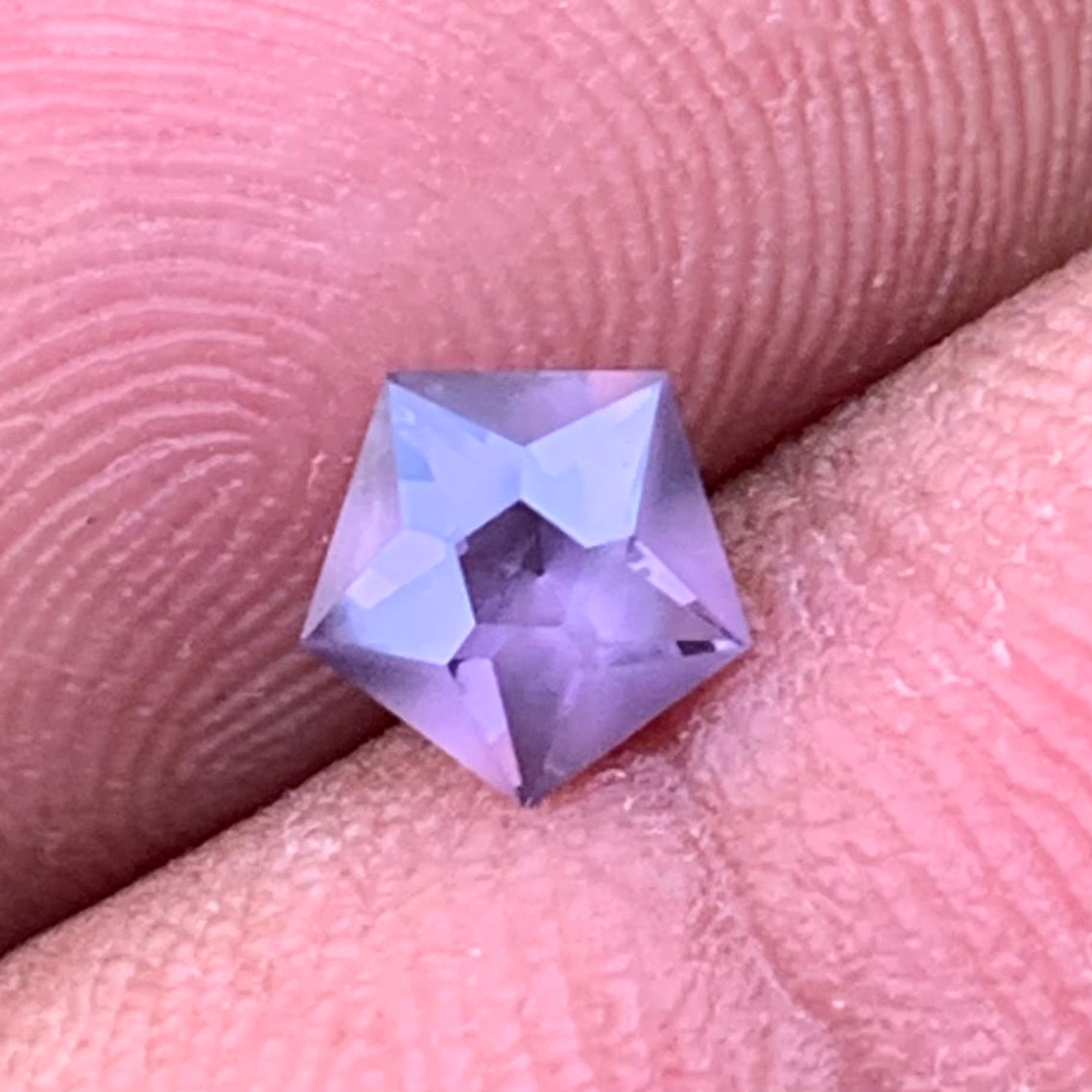 Lavender Spinel Star Cut Pentagon 0.58 Ct Natural Loose Gemstone For Jewelry Making 💎✨
