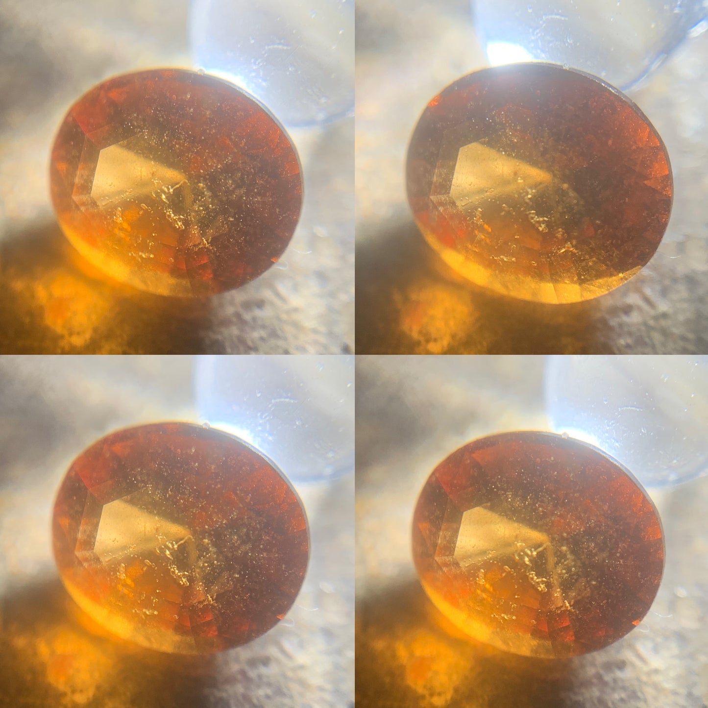 Orange Hessonite Garnet Oval 0.68 Ct Loose Gemstone For Contemporary Jewelry 💎✨
