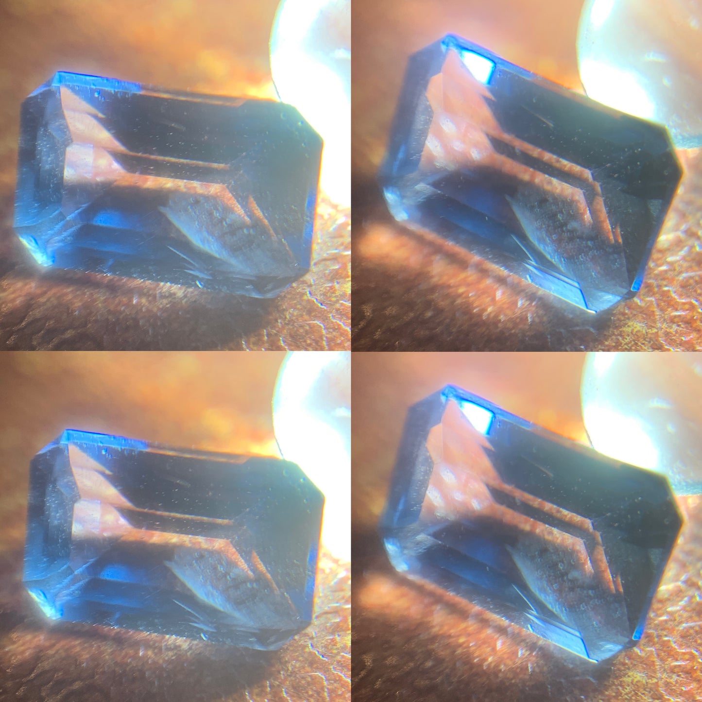 Teal Blue Spinel Emerald Cut Octagon 7.05 mm / 1 Ct Natural Loose Gemstone For Jewelry Making