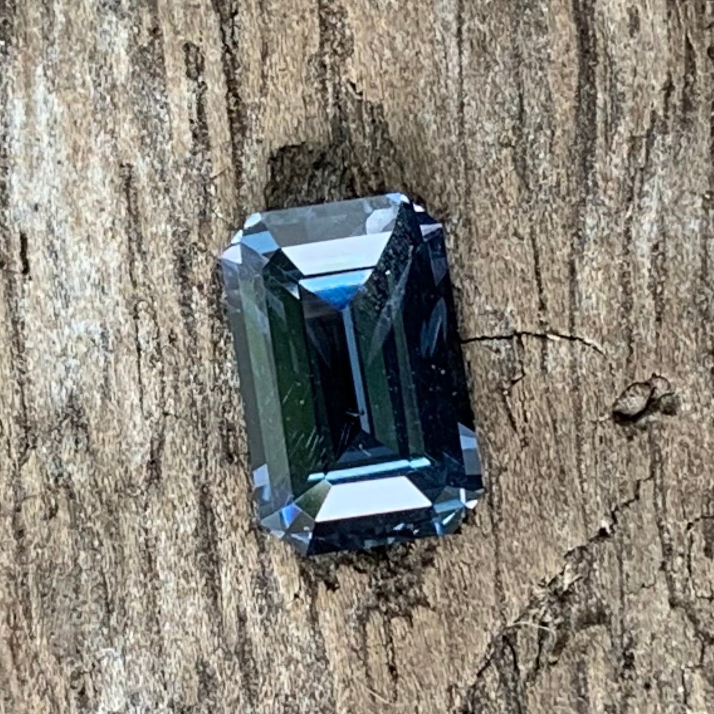 Teal Blue Spinel Emerald Cut Octagon 7.05 mm / 1 Ct Natural Loose Gemstone For Jewelry Making