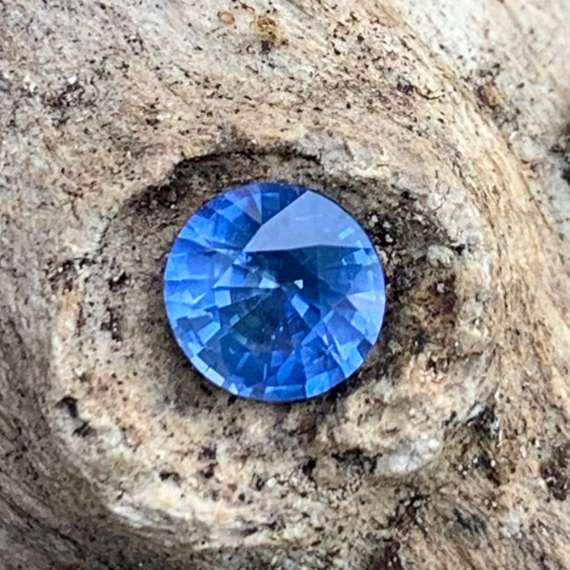 Blue Sapphire Round Cut 0.8 Ct Natural Loose Gemstone For Jewelry Making 💎✨