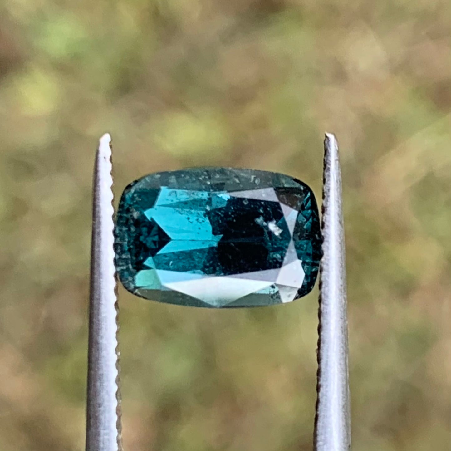Teal Blue Spinel Rectangular Cushion 1.70 Ct Natural Loose Gemstone For Jewelry Making 💎✨
