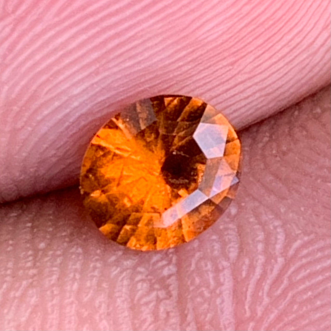 Orange Hessonite Garnet Oval 0.68 Ct Loose Gemstone For Contemporary Jewelry 💎✨