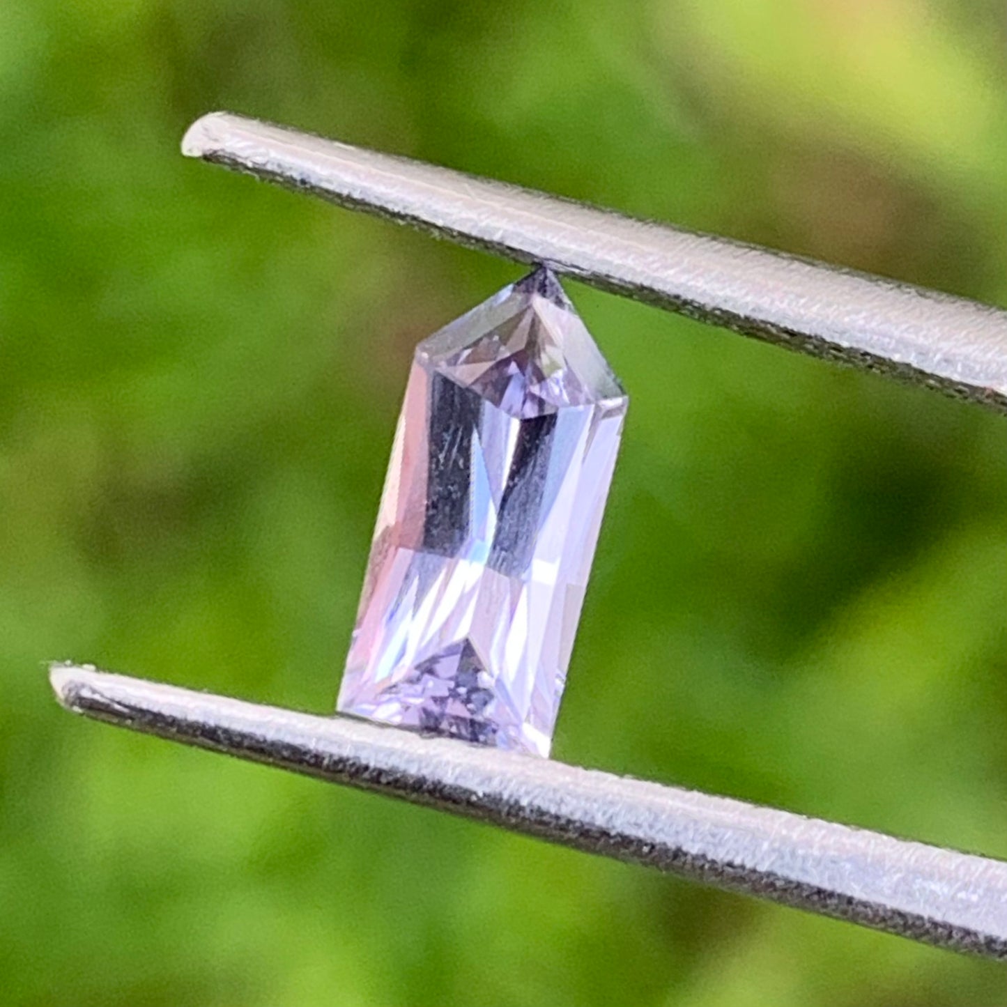 Natural Purplish Gray Spinel Bullet 0.60 Ct Pentagonal Loose Gemstone For Jewelry Making