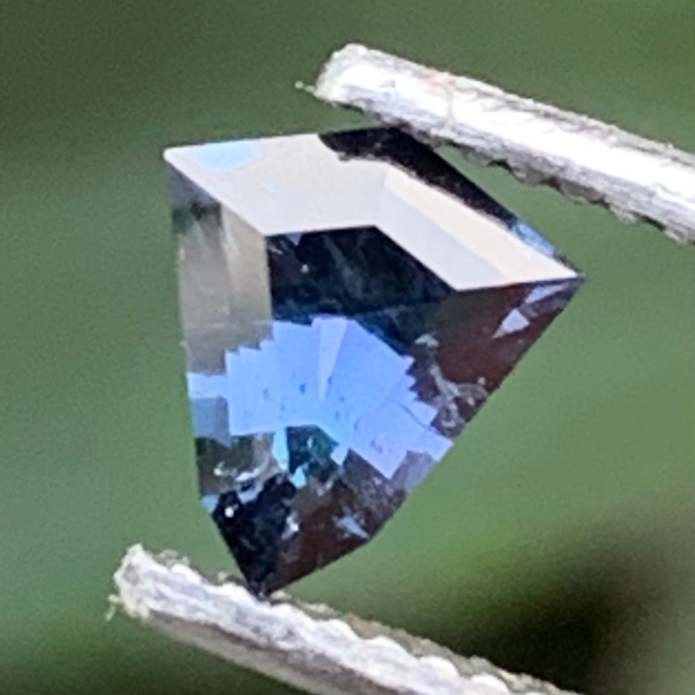 Teal Blue Geometric Shape Spinel Shield 0.45 Ct Natural Loose Gemstone from Sri Lanka