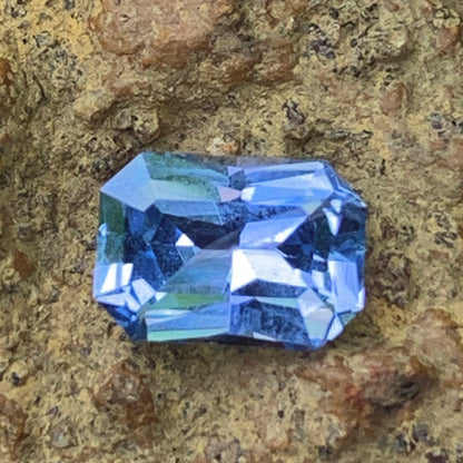 Unheated Blue Sapphire Certified Octagon 1.09 Ct Natural Loose Gemstone